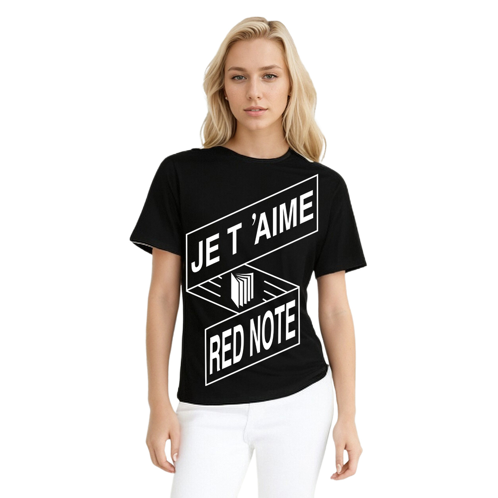 T-shirt Texte 'Je t’aime Red Note' Ver.5