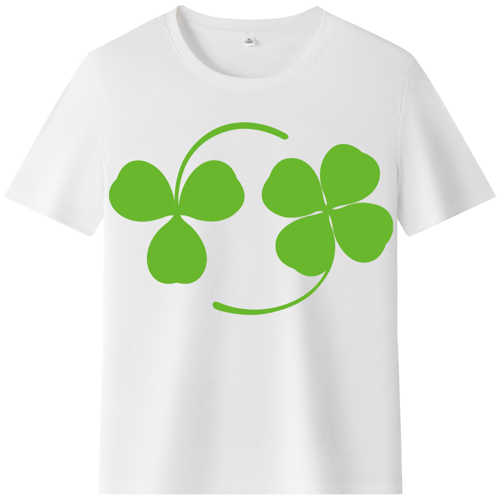 、T-shirt Esquisse d'un Trèfle à Quatre Feuilles de la Saint-Patrick Ver.3