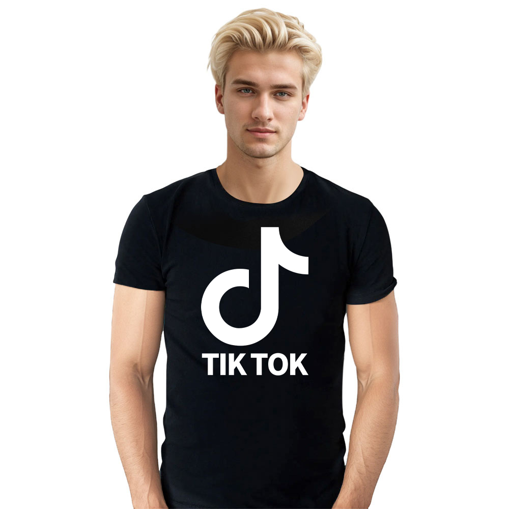 T-shirt Texte 'Tik Tok' Ver.7