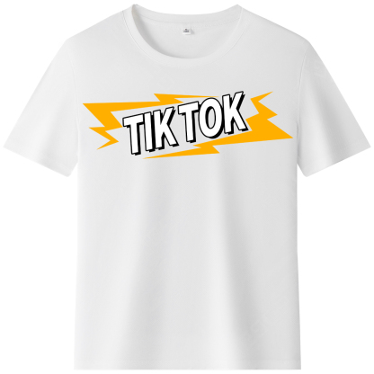 T-shirt Texte 'Tik Tok' Ver.8