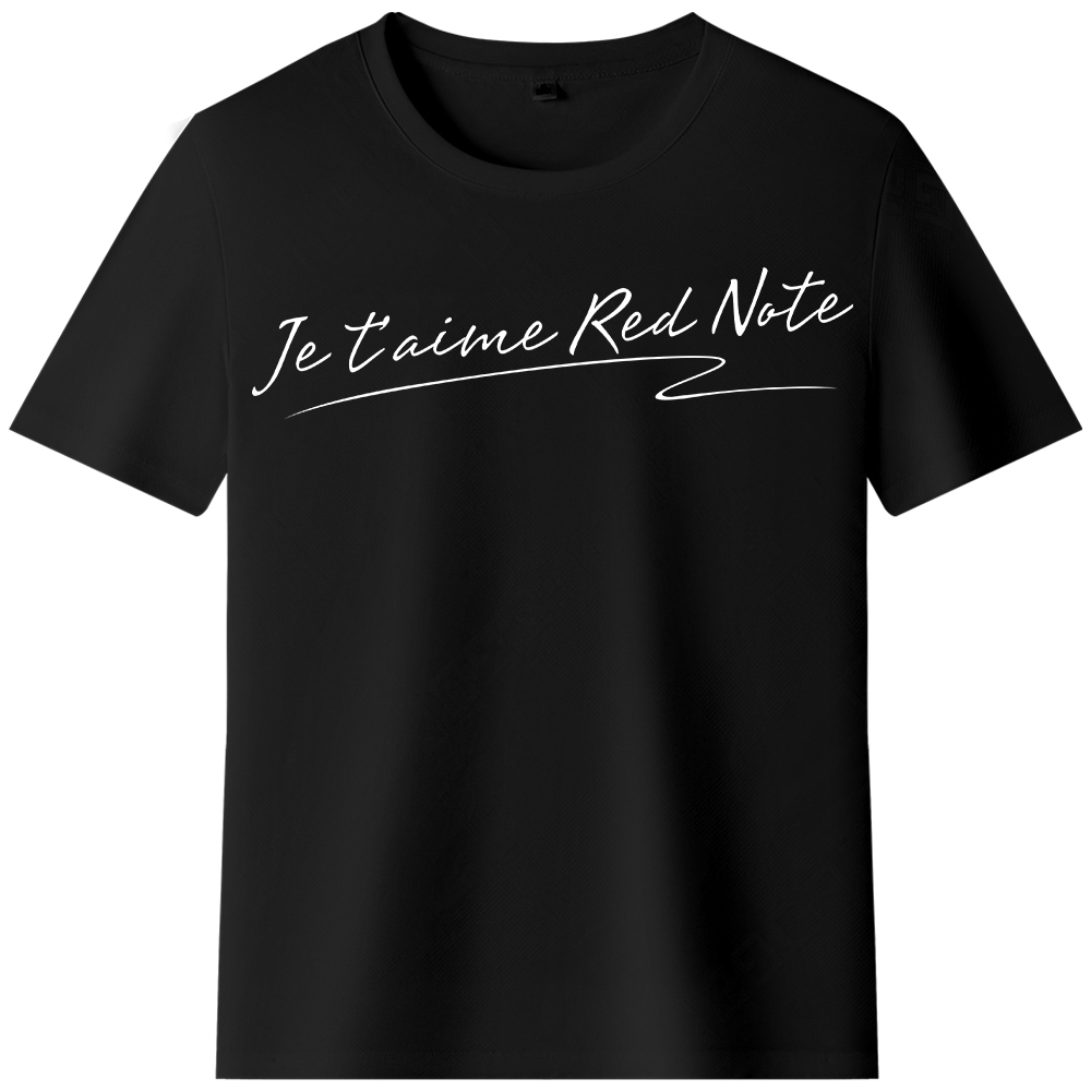 T-shirt Texte 'Je t’aime Red Note' Ver.7