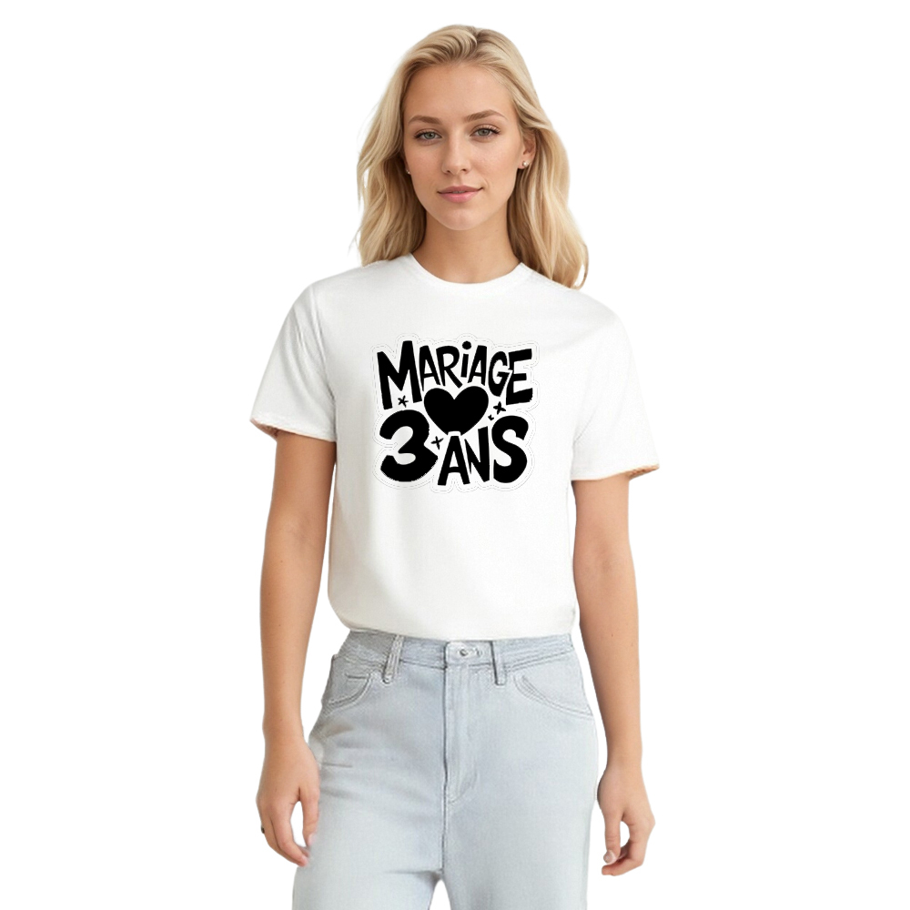 T-shirt 'Mariage 3 Ans' Costume du Memorial Day Ver.3