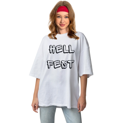T-shirt Texte 'Hellfest' Costume Ver.D
