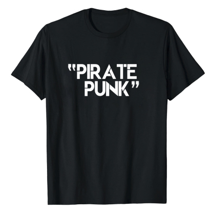 T-shirt Texte 'Pirate Punk' Costume Ver.A
