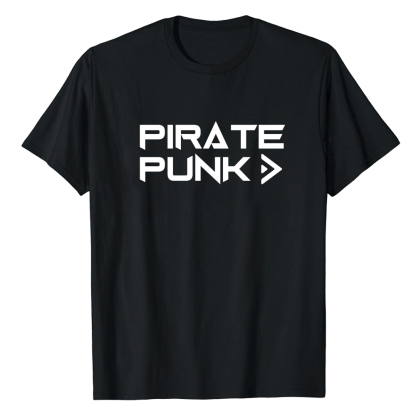 T-shirt Texte 'Pirate Punk' Costume Ver.B