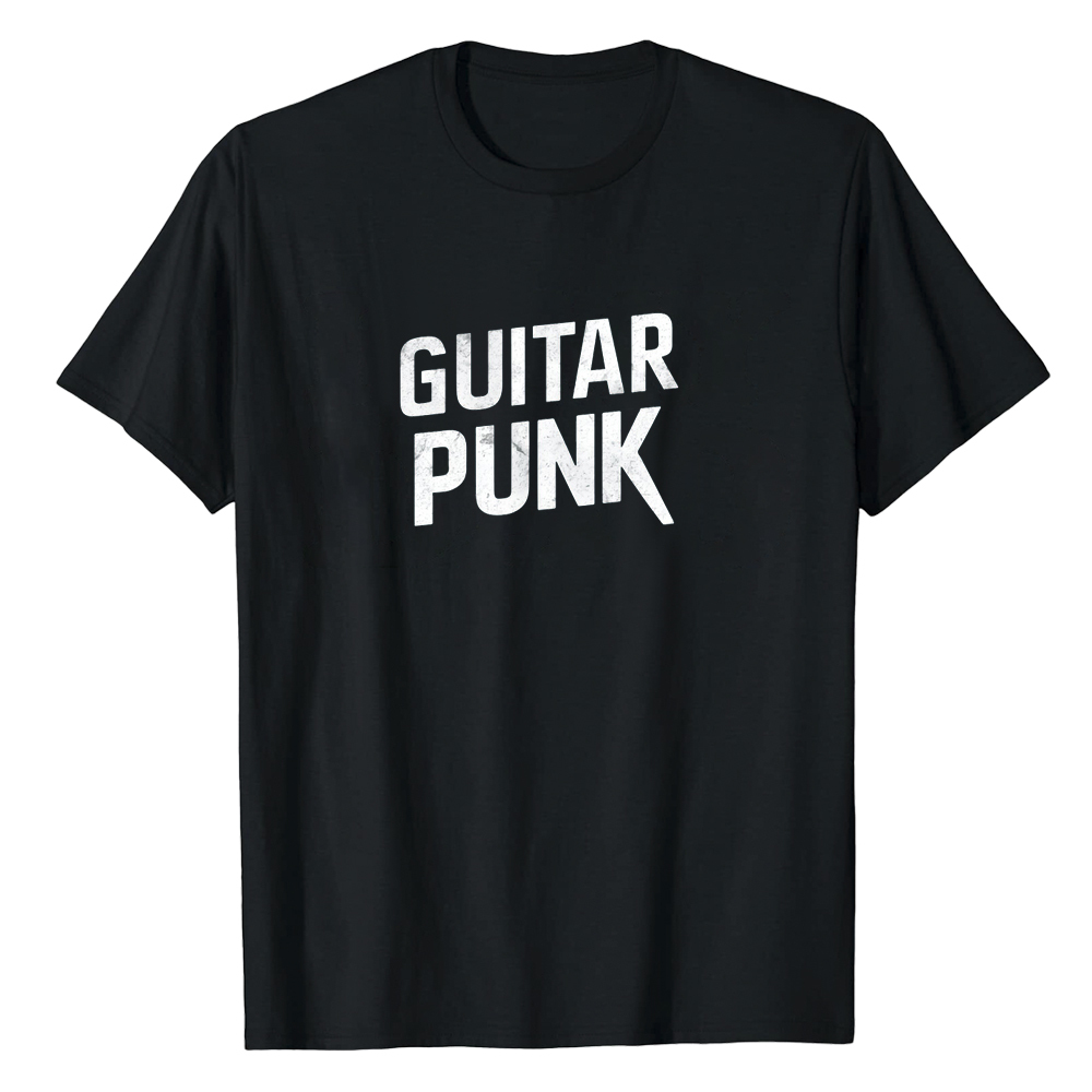 T-shirt Texte 'Guitar Punk' Costume Ver.B
