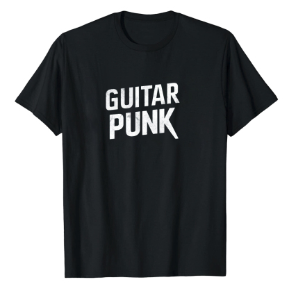 T-shirt Texte 'Guitar Punk' Costume Ver.B