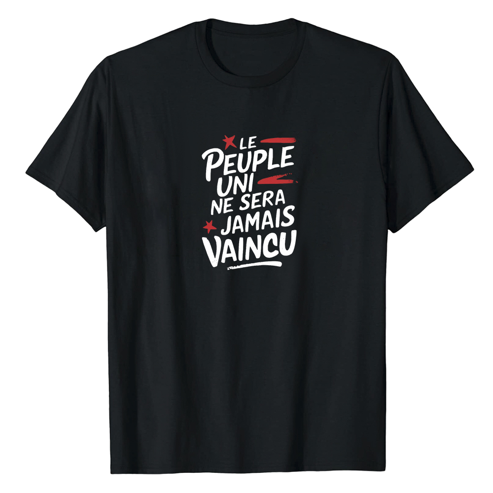 T-shirt' Le Peuple Uni Ne Sera Jamais Vaincu' Costume Ver.B