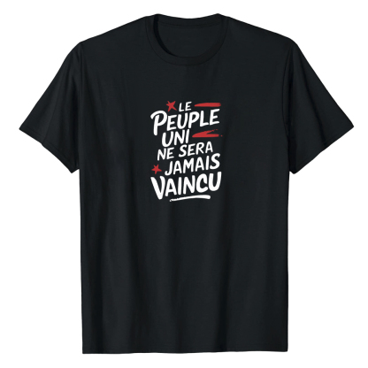 T-shirt' Le Peuple Uni Ne Sera Jamais Vaincu' Costume Ver.B