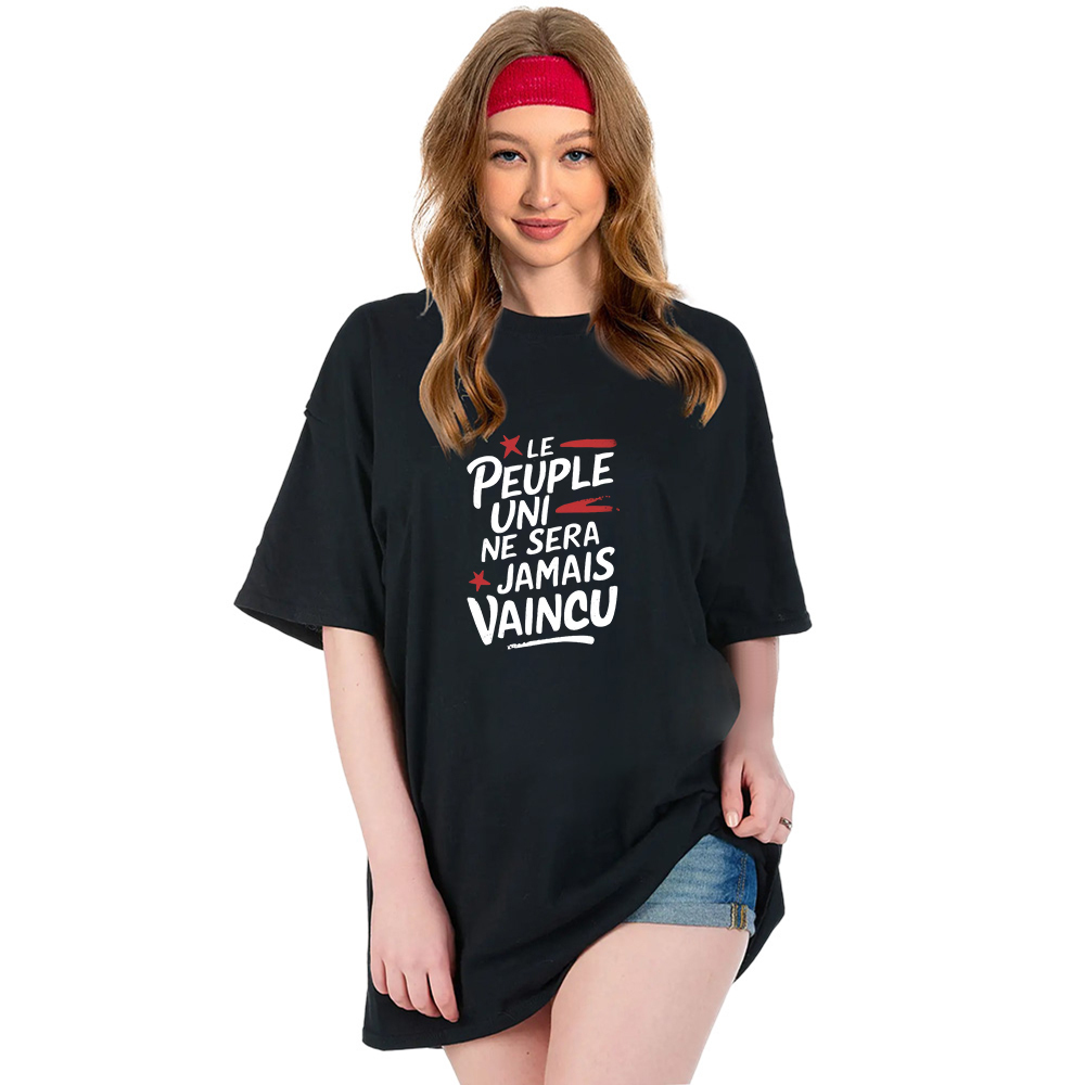T-shirt' Le Peuple Uni Ne Sera Jamais Vaincu' Costume Ver.B