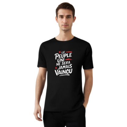 T-shirt' Le Peuple Uni Ne Sera Jamais Vaincu' Costume Ver.B