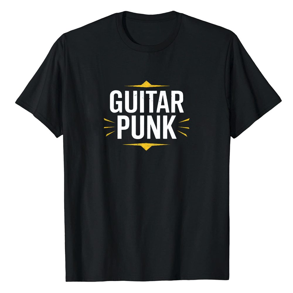 T-shirt Texte 'Guitar Punk' Costume Ver.C