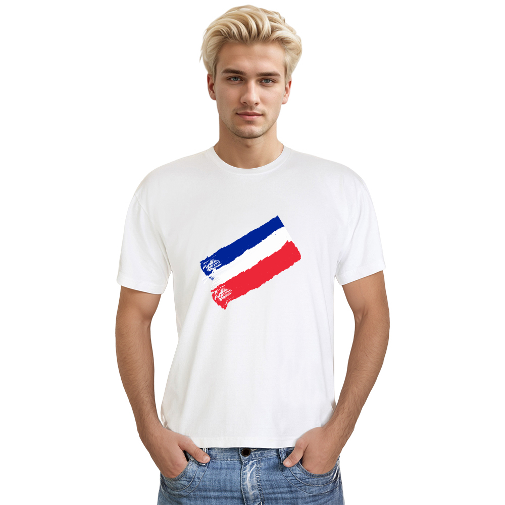 France Couleurs Bleu, Blanc et Rouge T-shirt Ver.4
