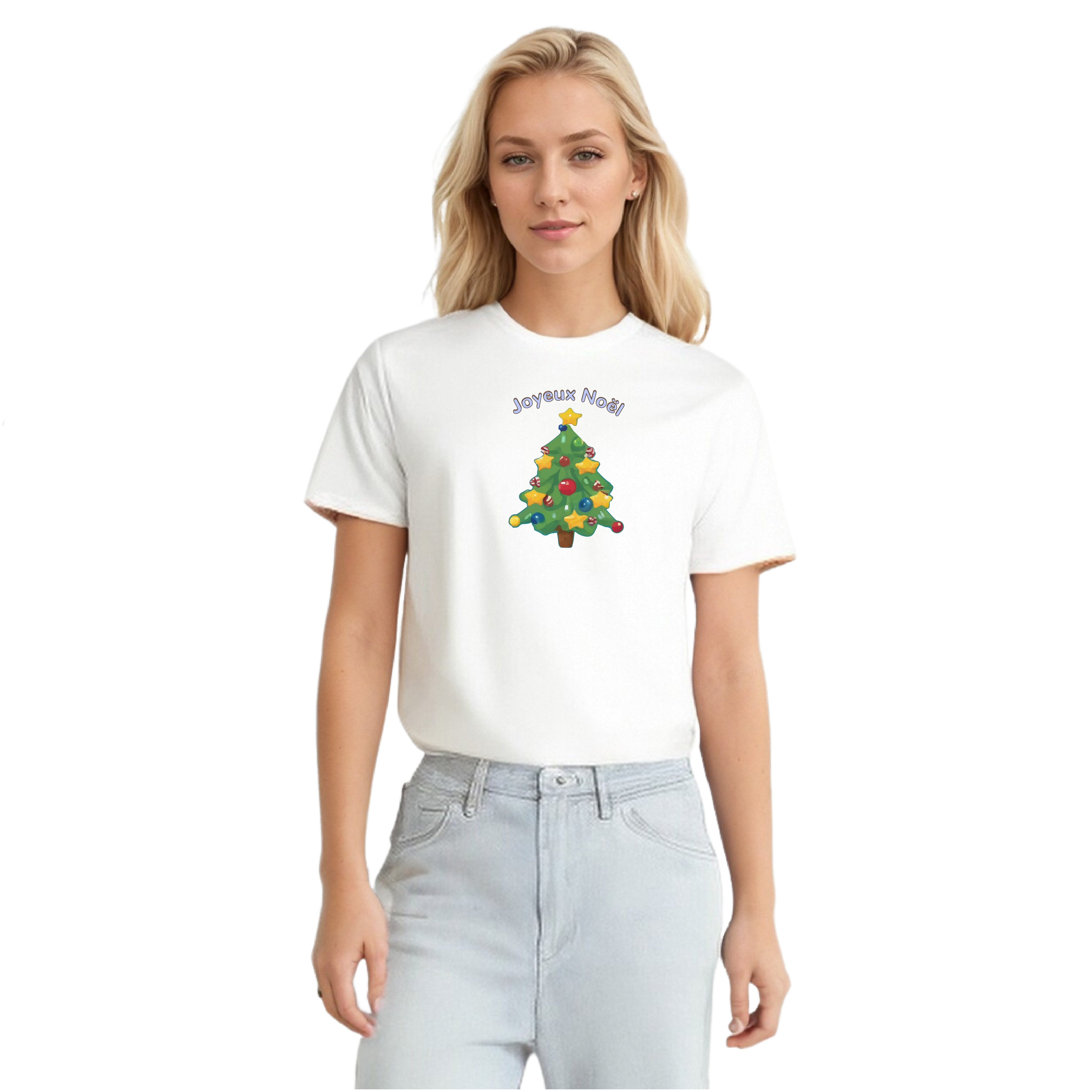 T-shirt Sapin de Noël 'Joyeux Noël' Pour Noël