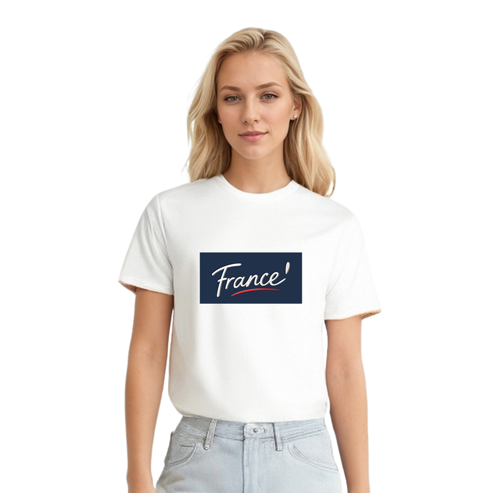 Adulte Texte 'France' T-shirt