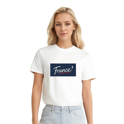 Adulte Texte 'France' T-shirt