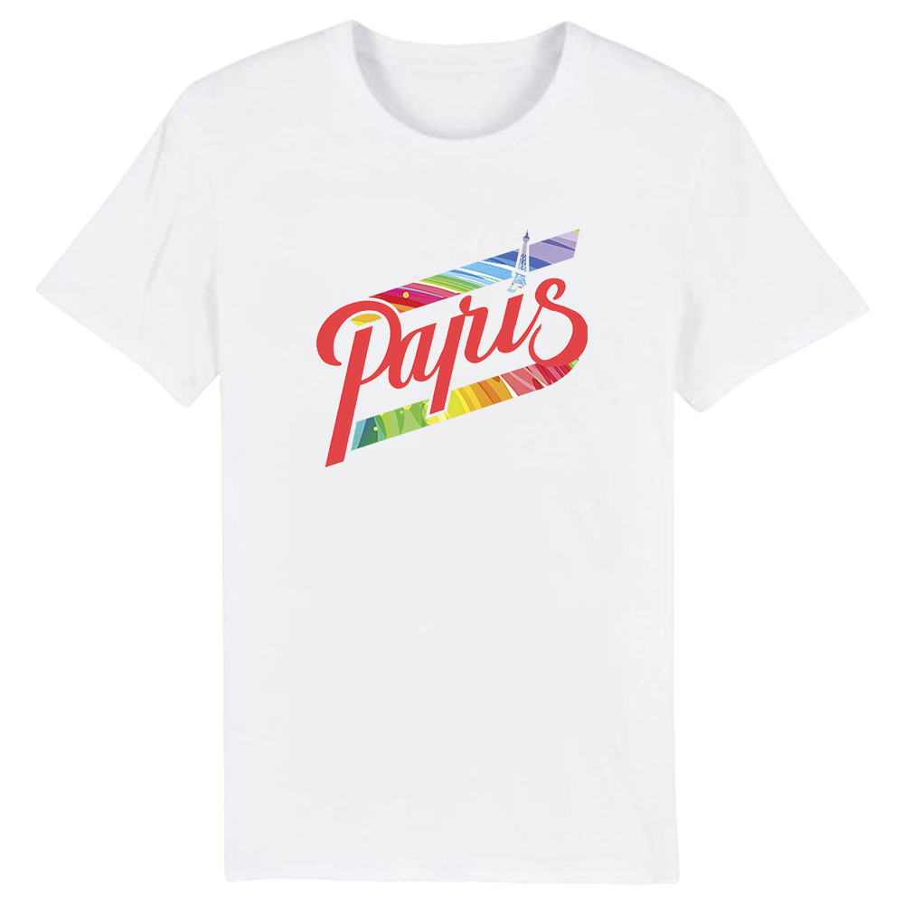 T-shirt Blanc et Noir 'Paris' Ver.D
