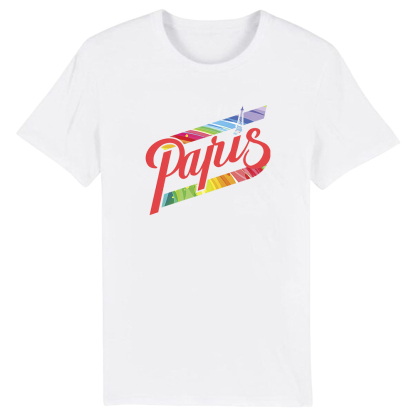 T-shirt Blanc et Noir 'Paris' Ver.D