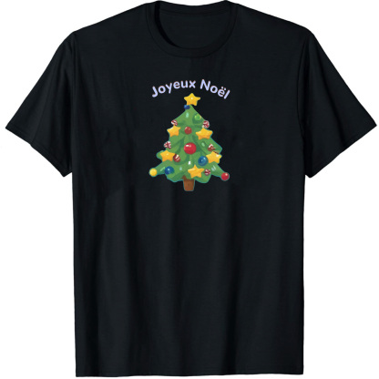 T-shirt Sapin de Noël 'Joyeux Noël' Pour Noël