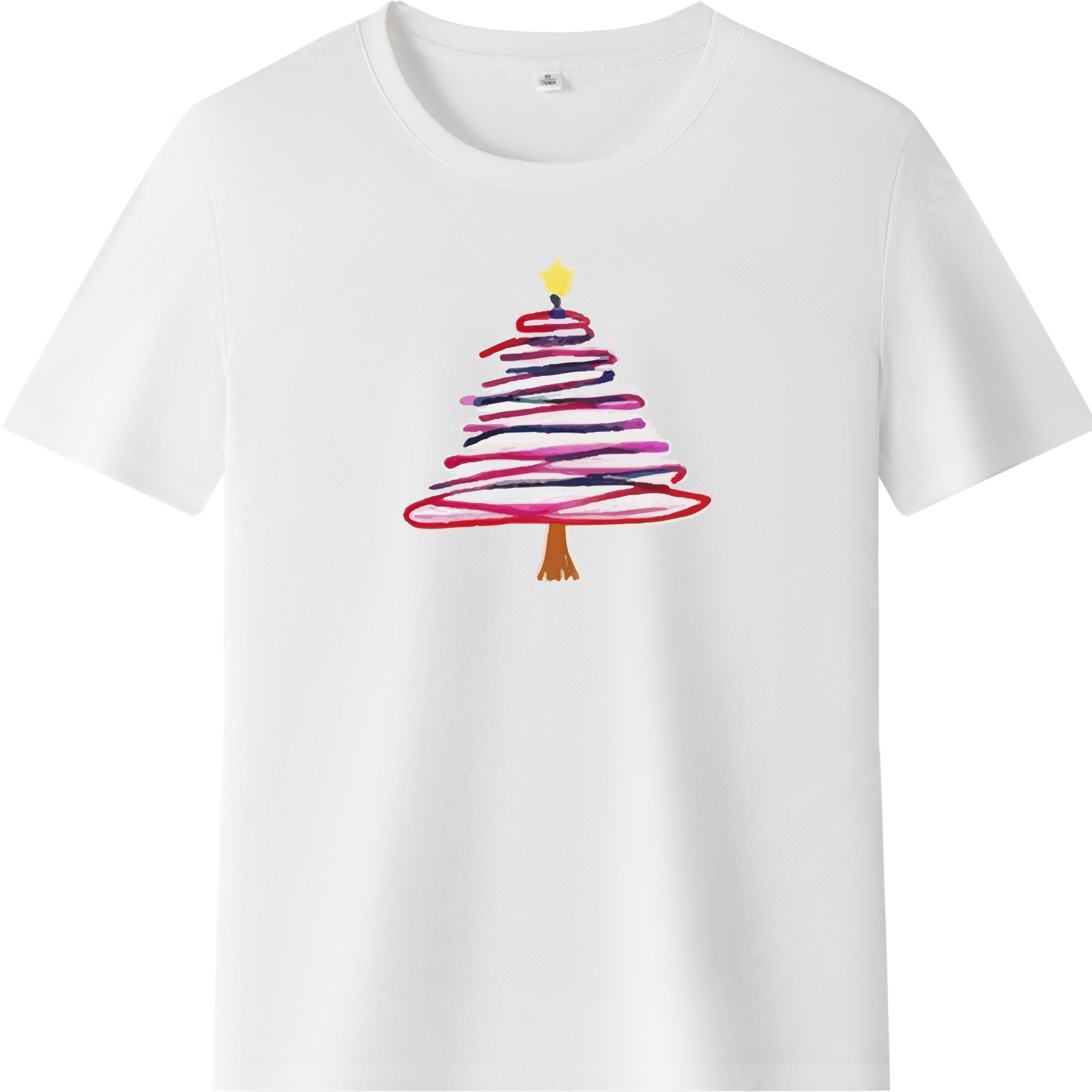 T-shirt Sapin de Noël Violet Pour Noël