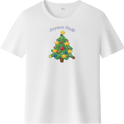 T-shirt Sapin de Noël 'Joyeux Noël' Pour Noël