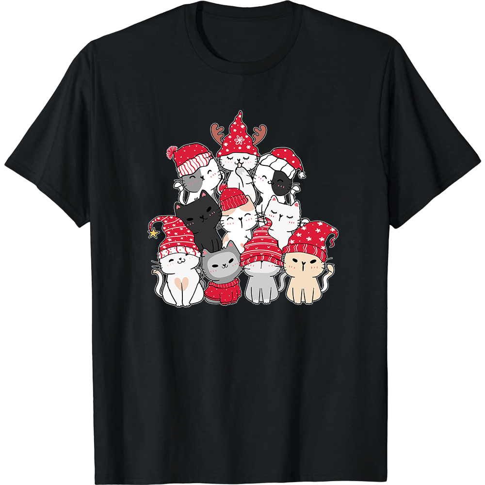T-shirt Mignons Animaux pour Noël Ver.3