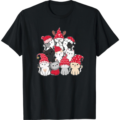 T-shirt Mignons Animaux pour Noël Ver.3