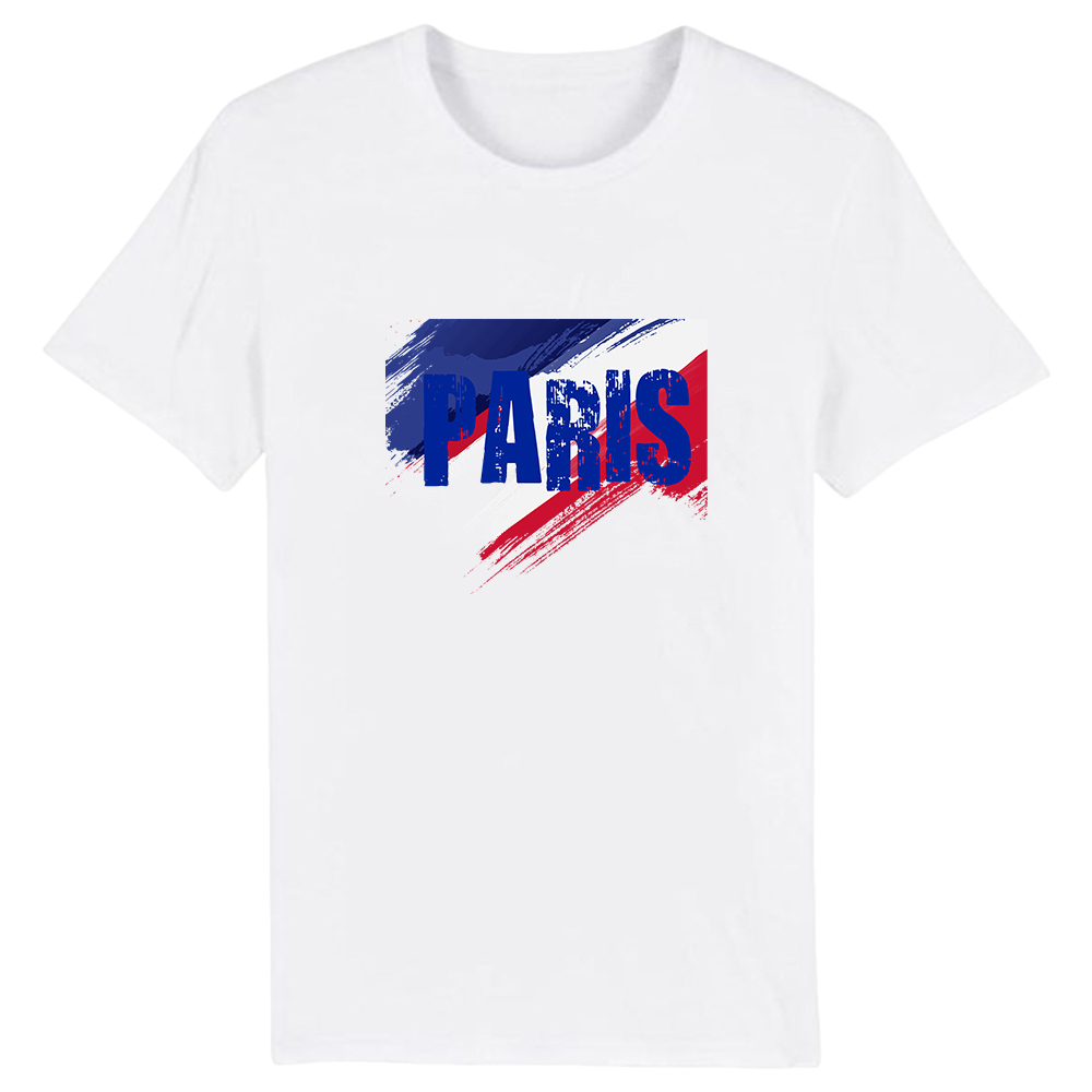 Couleurs Bleu, Blanc et Rouge Paris T-shirt Ver.2
