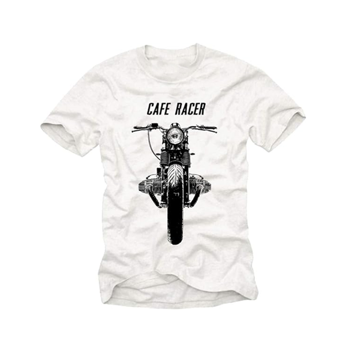 T-shirt Adulte 'Moto Cafe' Racer Vintage Boxer Twin Homme