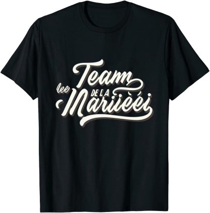 T-shirt Adulte 'Team de la mariéé' Costume