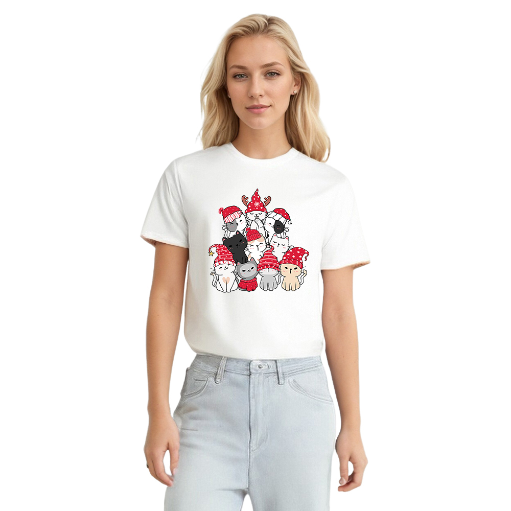 T-shirt Mignons Animaux pour Noël Ver.3