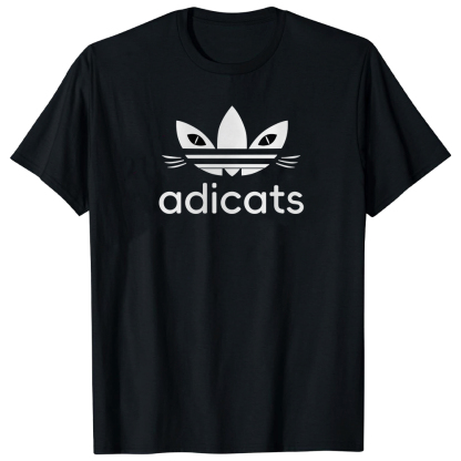 T-shirt Blanc et Noir Adicats