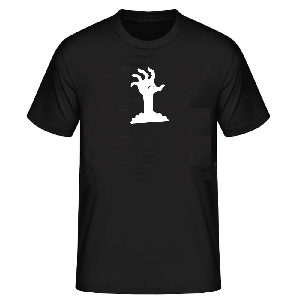T-shirt Les Mains Dans Le Cimetière Des Horreurs Pour Halloween