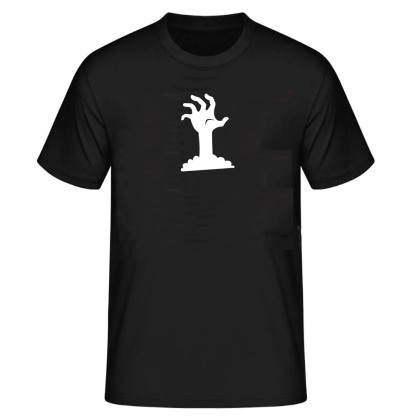 T-shirt Les Mains Dans Le Cimetière Des Horreurs Pour Halloween