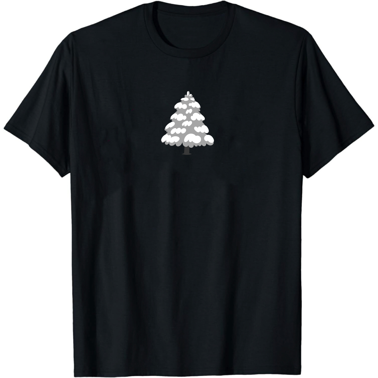Adulte T-Shirt Arbre de Noël Monochrome Pour Noël 