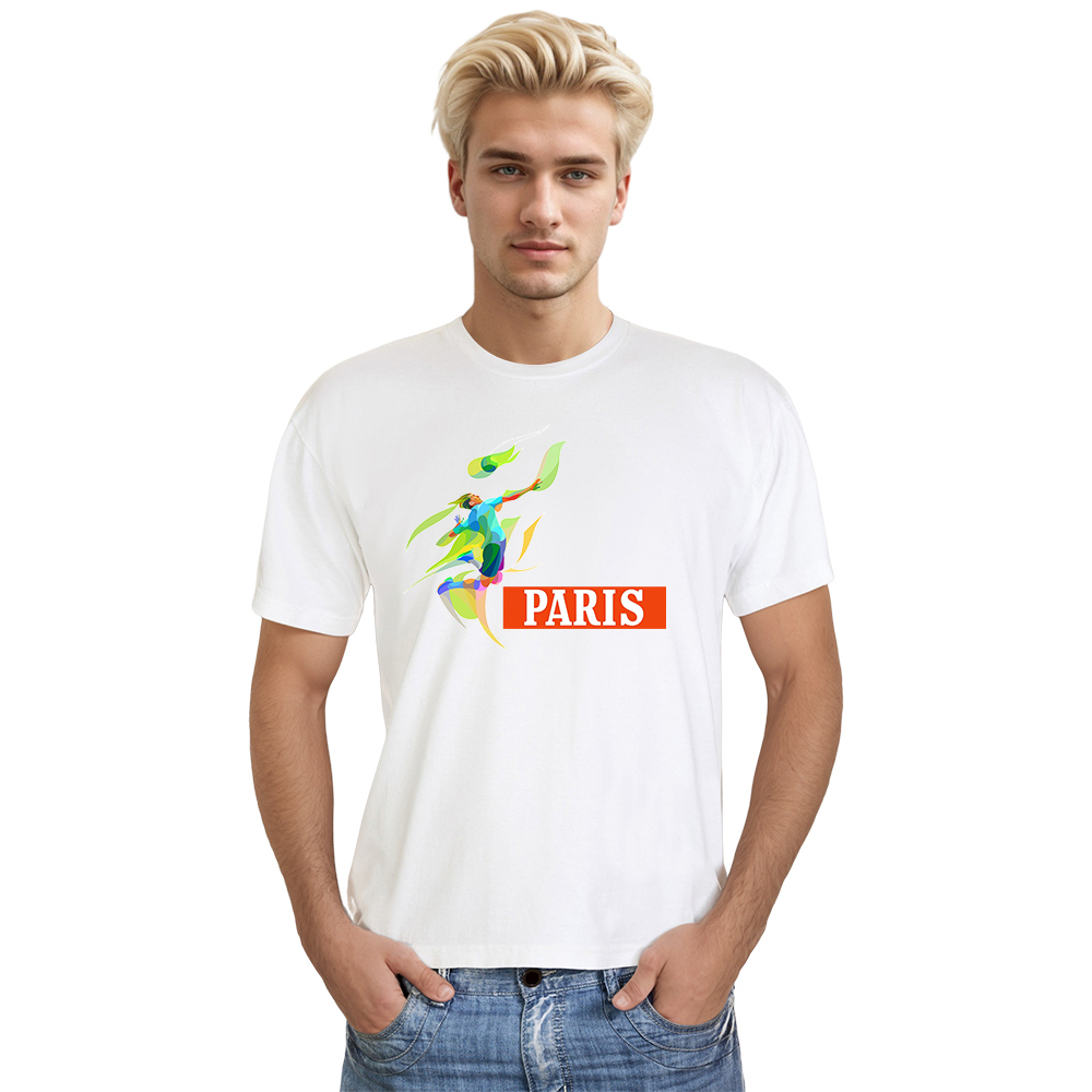 T-shirt Blanc et Noir 'Paris' Ver.E