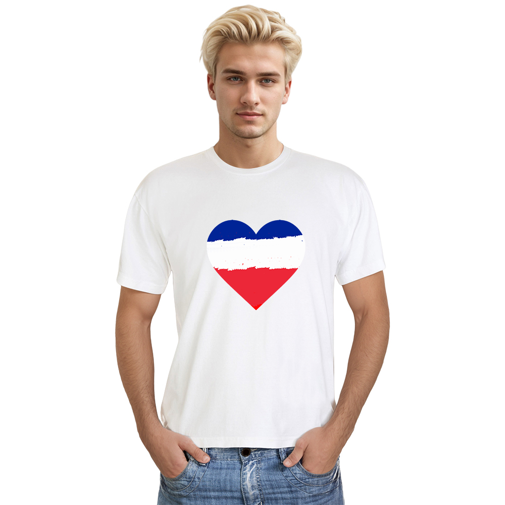 France Couleurs Bleu, Blanc et Rouge T-shirt Ver.5