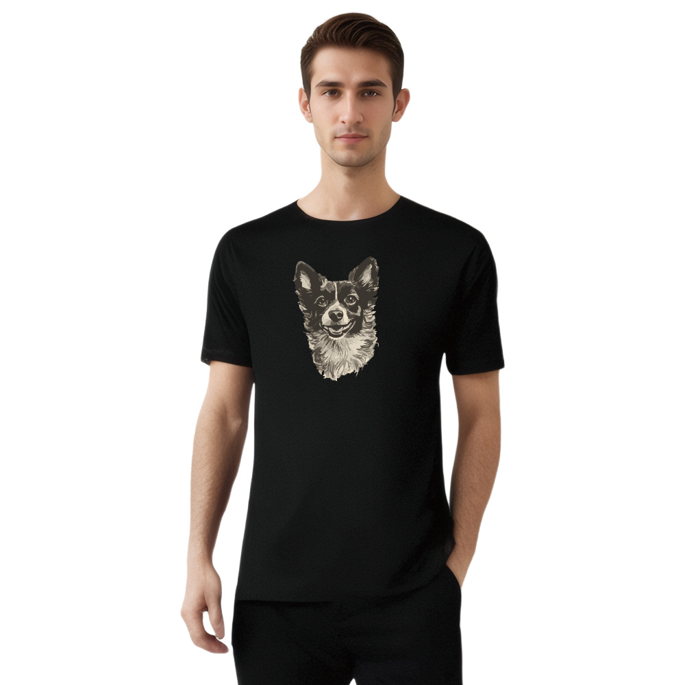Animal Esquisse d'un Chiot Mignon T-shirt Ver.E