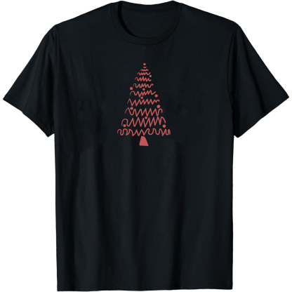 T-shirt Mignon Sapin de Noël Simple Pour Noël VER.3