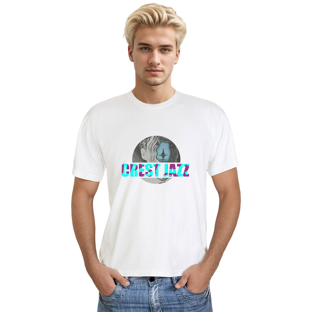 T-shirt Blanc et Noir 'Crest Jazz' Costume Ver.D