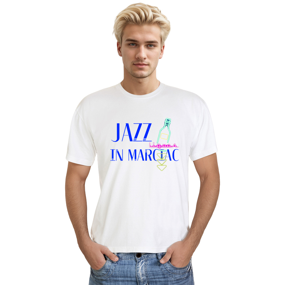 T-shirt Blanc et Noir 'Jazz in Marciac' Costume Ver.5