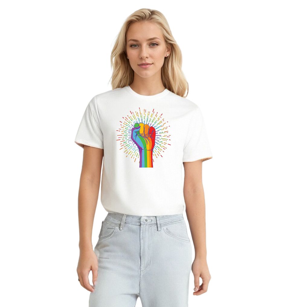T-shirt Adulte Blanc 'Pride Month' Costume Ver.3