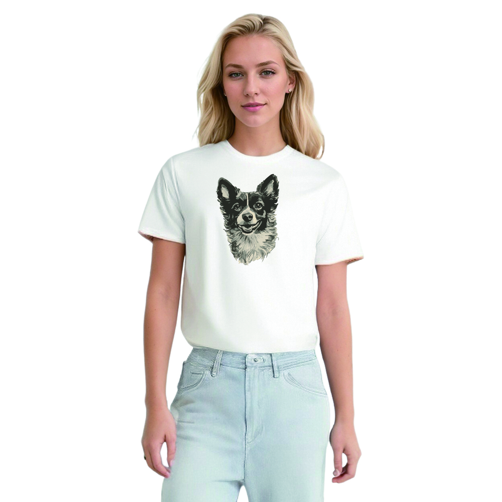 Animal Esquisse d'un Chiot Mignon T-shirt Ver.E