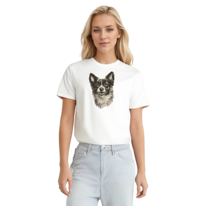 Animal Esquisse d'un Chiot Mignon T-shirt Ver.E