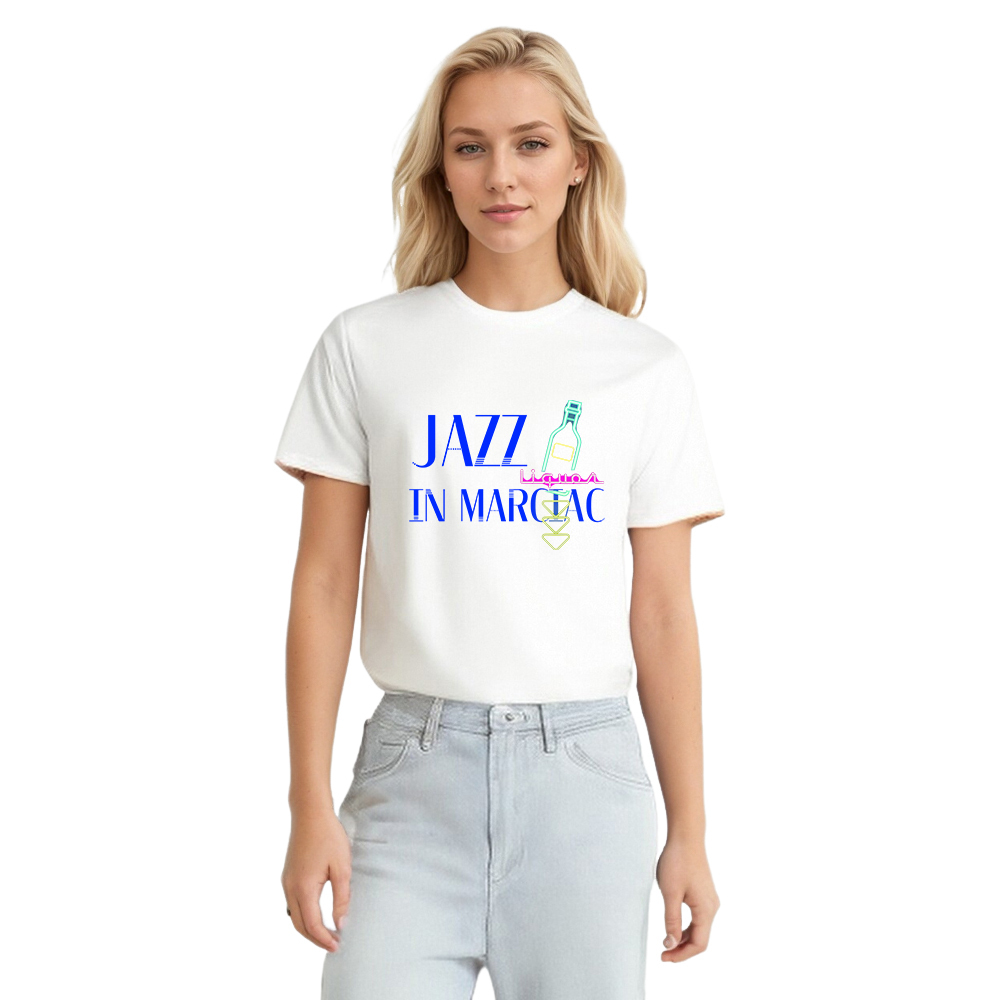 T-shirt Blanc et Noir 'Jazz in Marciac' Costume Ver.5