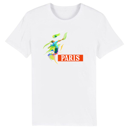T-shirt Blanc et Noir 'Paris' Ver.E