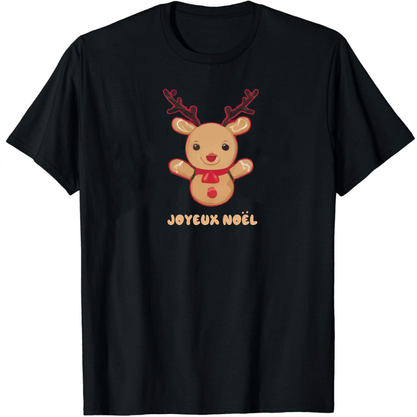 T-shirt Bonhomme de Pain d'Epices Pour Noël