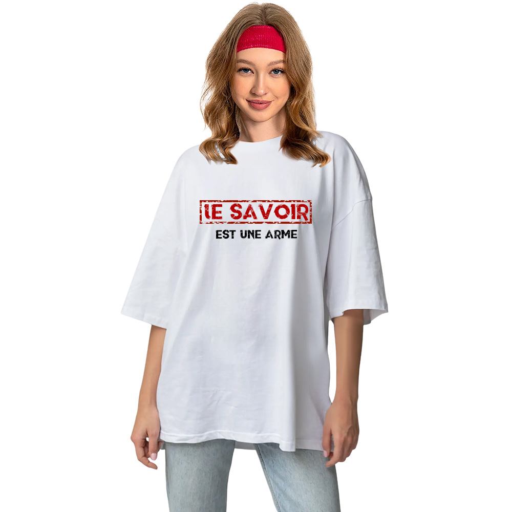 T-shirt 'Le savoir est une arme' Costume Ver.2