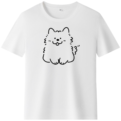 T-shirt Lignes Simples - Chaton