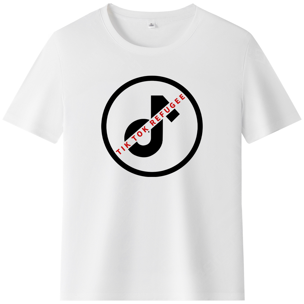 T-shirt Texte 'Tik Tok Refugee' Ver.3